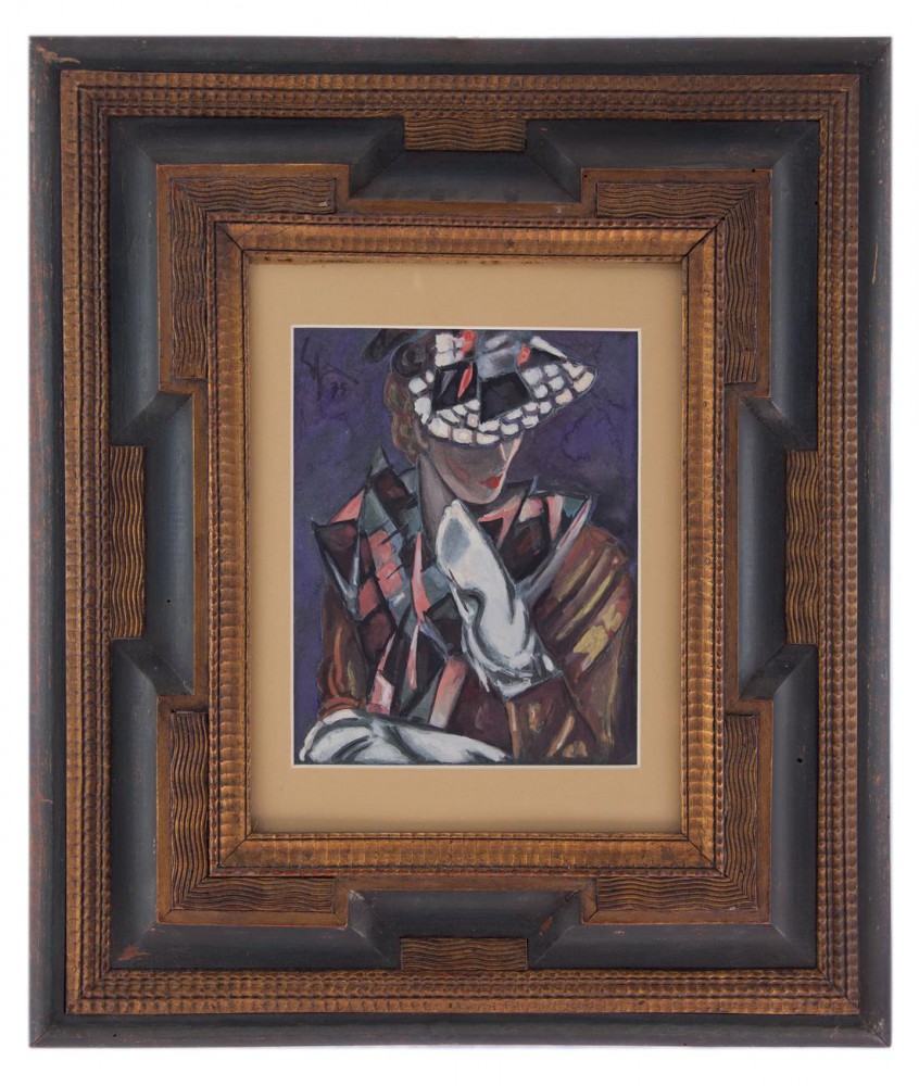 giotto sacchetti: Figura femminile di profilo dat. 1935